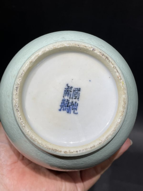 清 青釉葫芦瓶 - 图7