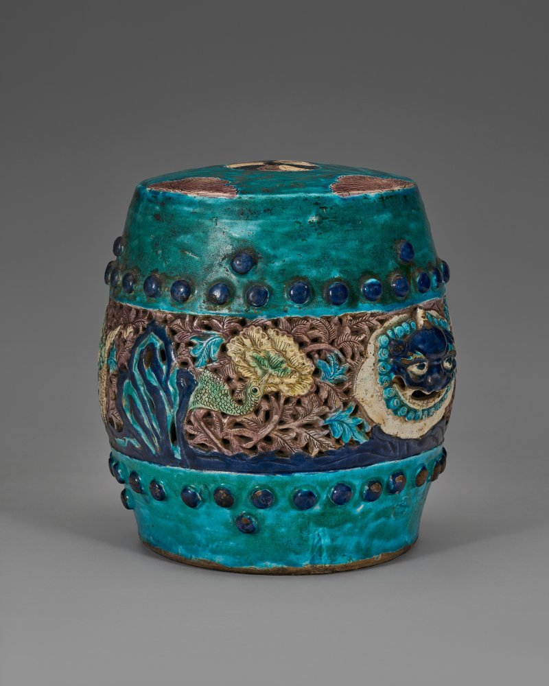 中國 明 琺華鏤空坐墩  CHINA, MING DYNASTY (1368-1644) - 图3