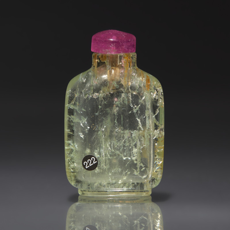 1780–1820年 綠柱石素面鼻煙壺 | A Chinese Pale Green Beryl Snuff Bottle, Qing Dynasty, Circa 1780-1820 - 图2