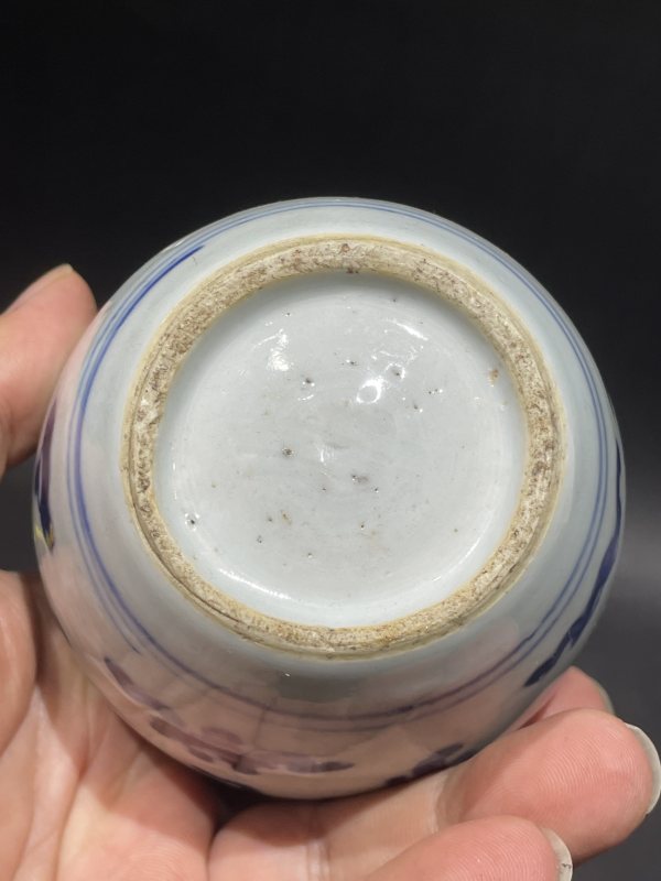 清康熙 青花博古图罐 - 图7