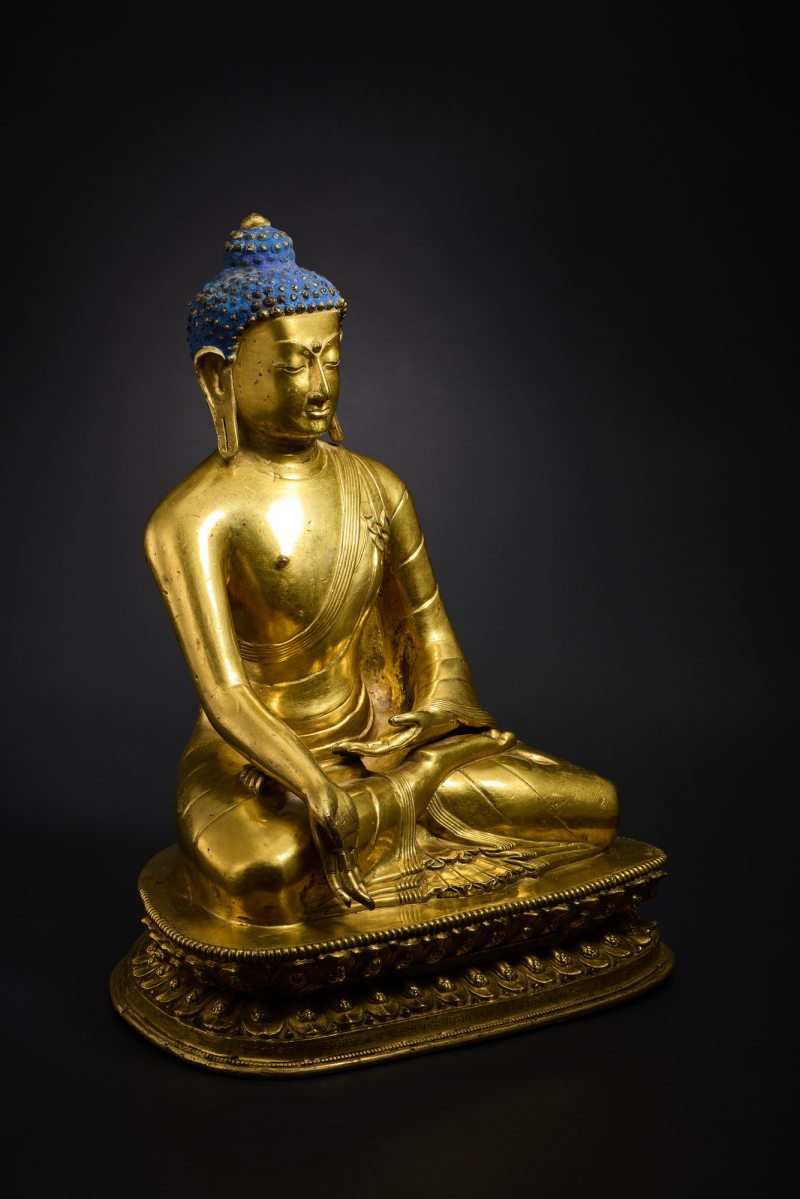 17世纪 扎什伦布寺宝生如来佛坐像 - 图2
