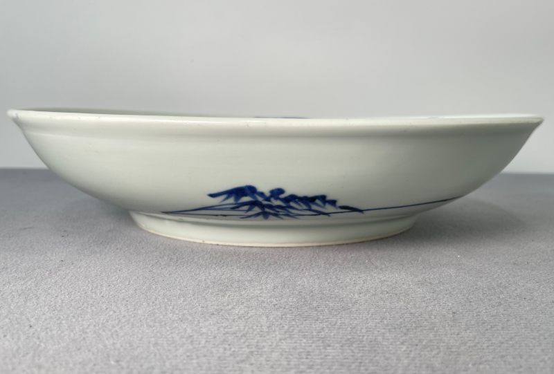 清乾隆 青花花富贵长春图盘 - 图2