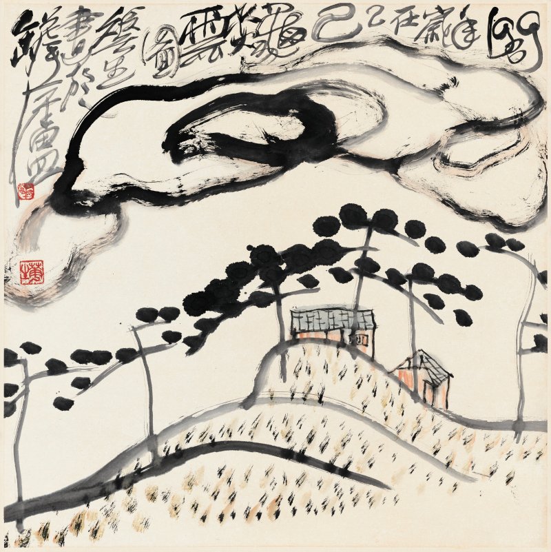 李華生（1944-2018）  秋雲圖