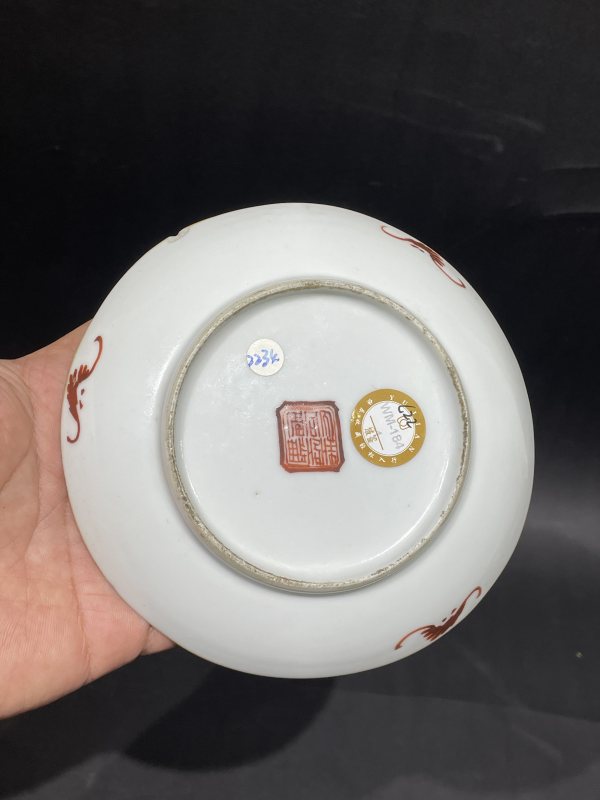 清晚期 粉彩人物杯碟一套 - 图3