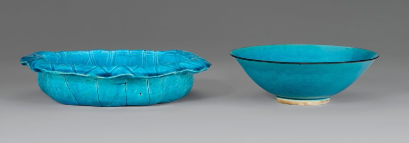 中國 十七/十九世紀 孔雀綠釉器兩件  CHINA, 17TH-19TH CENTURY - 图2