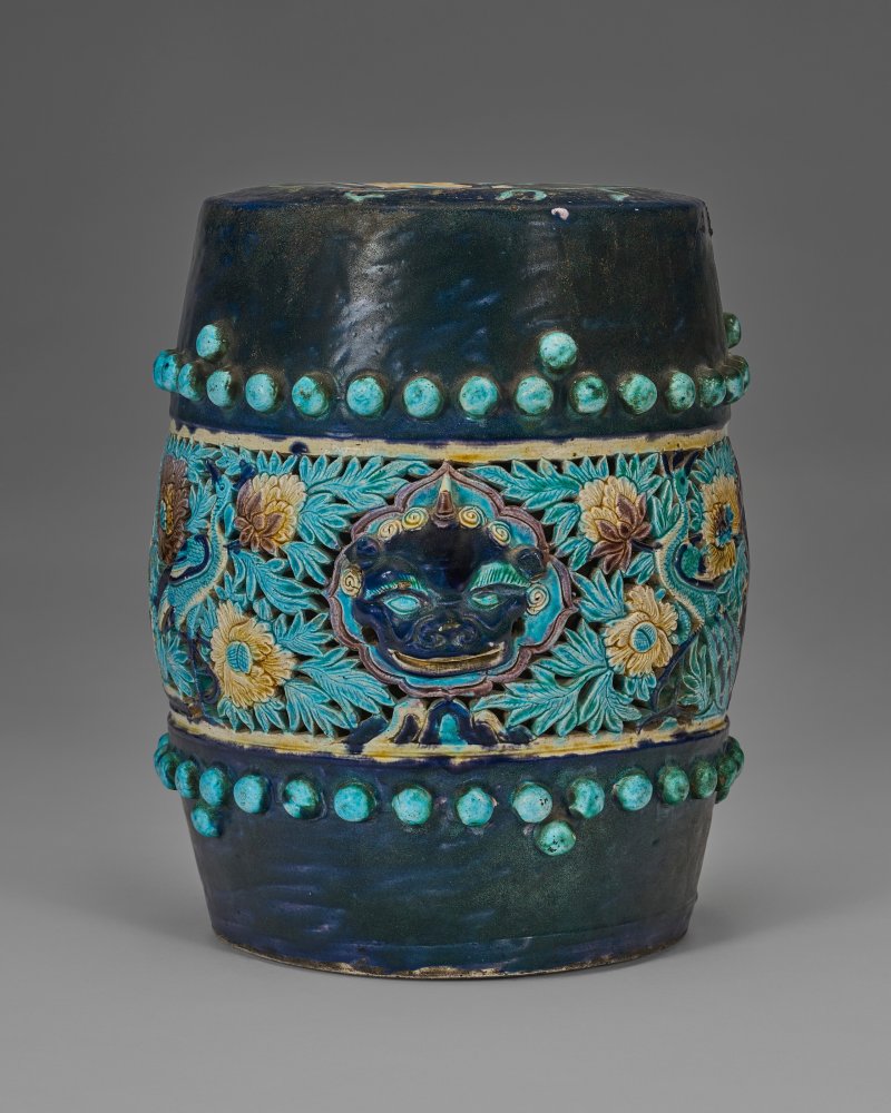 中國 明 琺華鏤空坐墩  CHINA, MING DYNASTY (1368-1644) - 图1