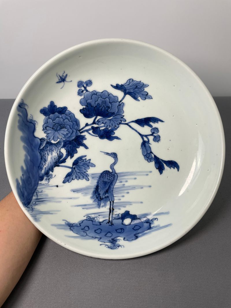 清乾隆 青花花富贵长春图盘 - 图4