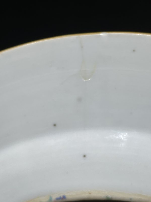 清雍正 粉彩花鸟纹盘 - 图7