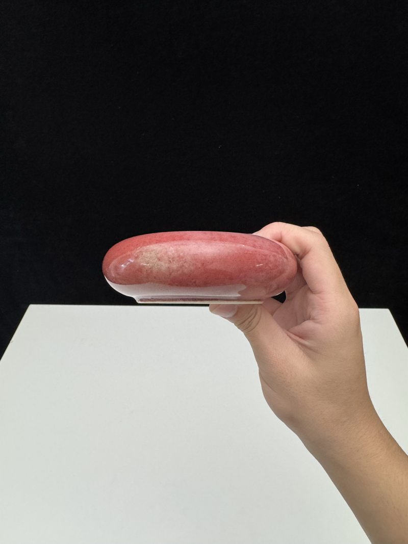 清康熙 豇豆红釉镗锣洗 - 图4