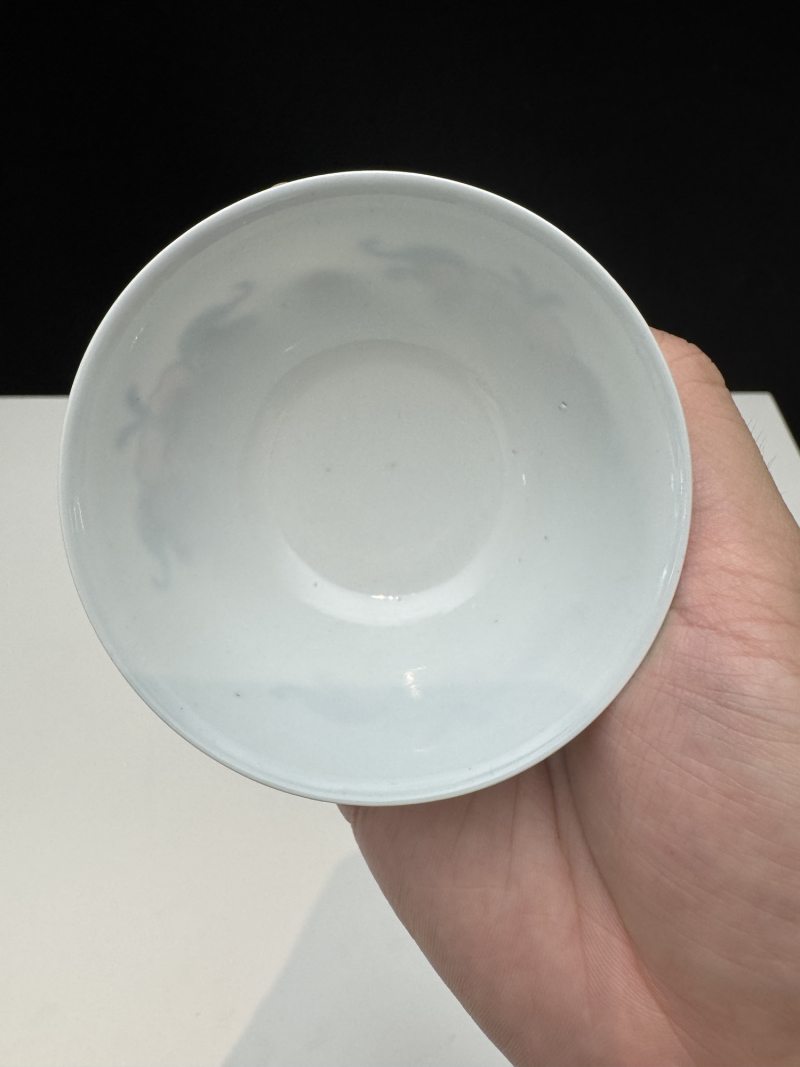 清雍正 斗彩如意多寿纹杯 （一对） - 图11