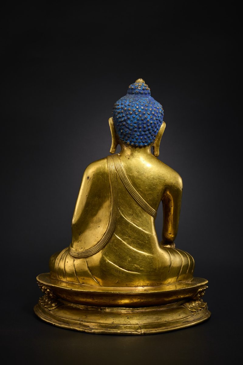 17世纪 扎什伦布寺宝生如来佛坐像 - 图4