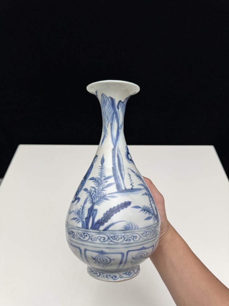 元 青花人物故事图玉壶春瓶 - 图6