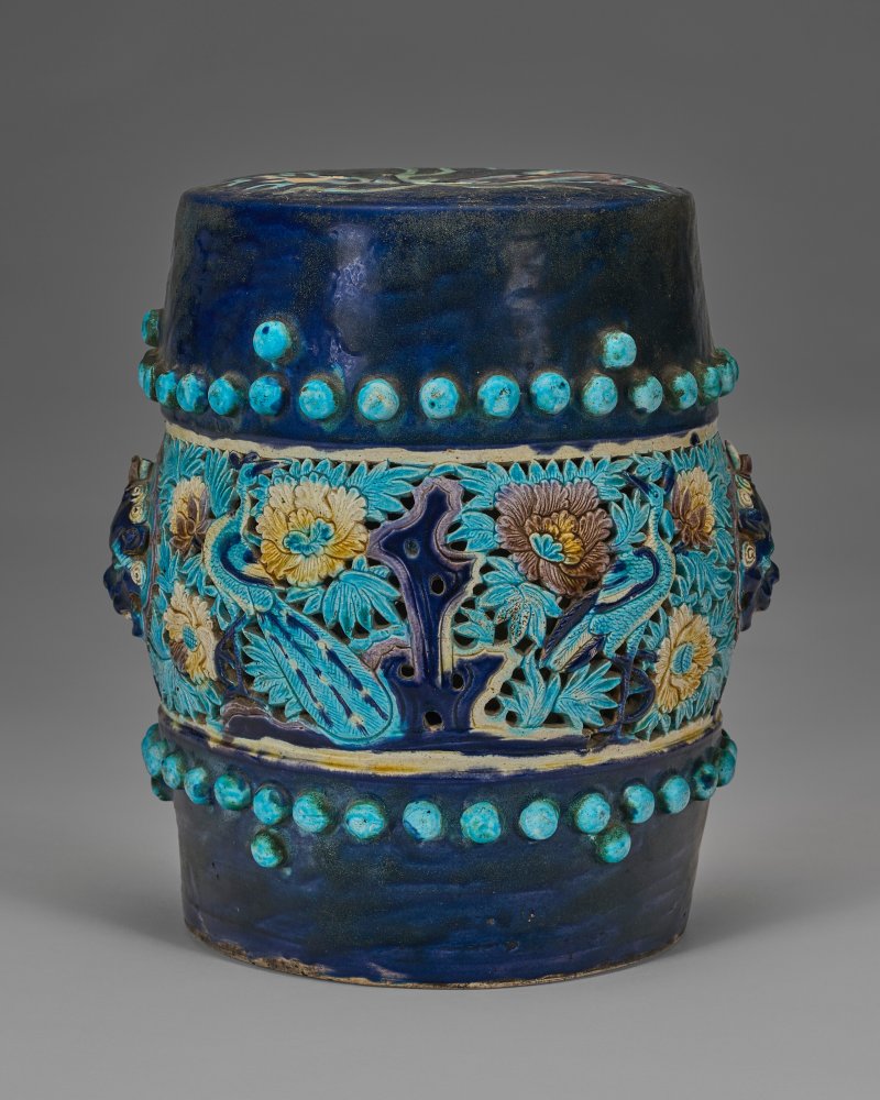 中國 明 琺華鏤空坐墩  CHINA, MING DYNASTY (1368-1644) - 图2