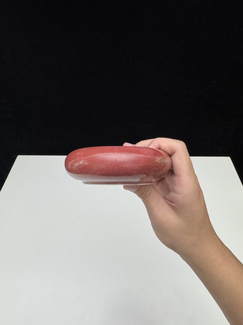 清康熙 豇豆红釉镗锣洗 - 图7
