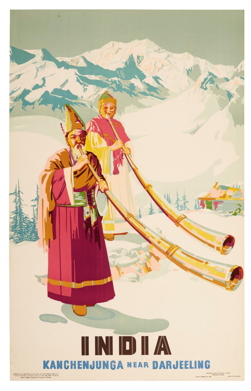A GROUP OF THREE INDIA TRAVEL POSTERS  INDIA, 20TH CENTURY - 图4