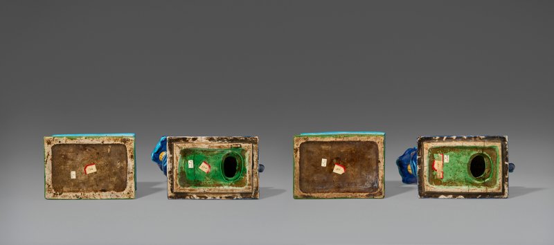 中國 十七/十八世紀 彩釉瑞獅一對  CHINA, 17TH-18TH CENTURY - 图3