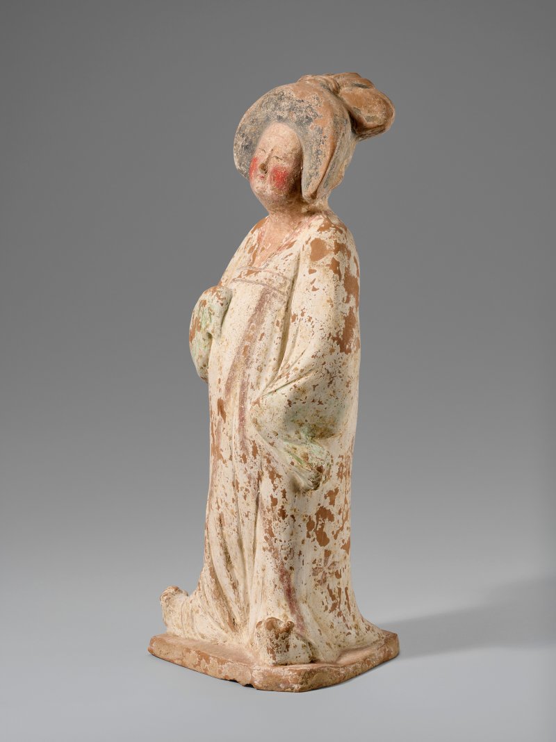 中國 唐 彩繪陶仕女俑  CHINA, TANG DYNASTY (AD 618-907) - 图2
