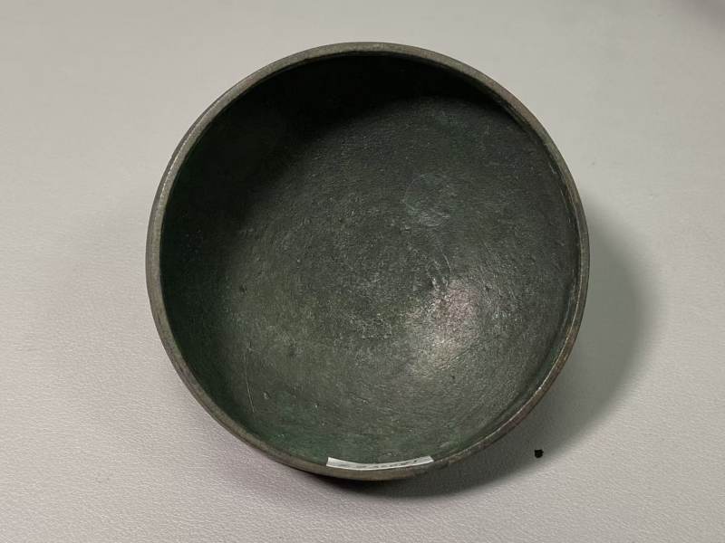 清 铜蝉叶纹提梁卣 - 图11