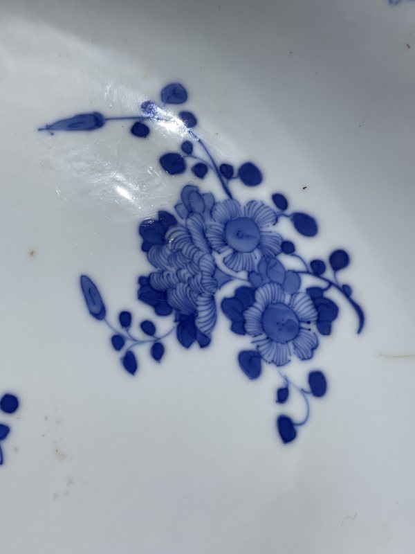 清光绪 青花折枝花卉纹盘 - 图4