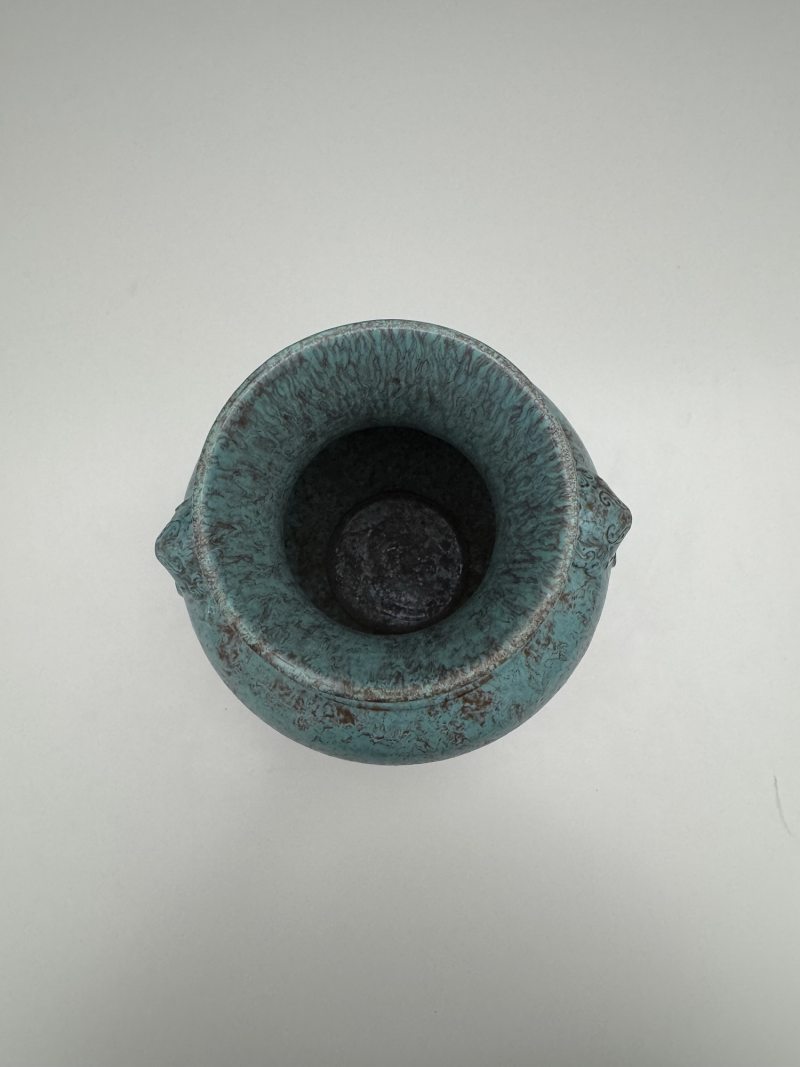 清雍正 炉钧釉辅首尊 - 图15