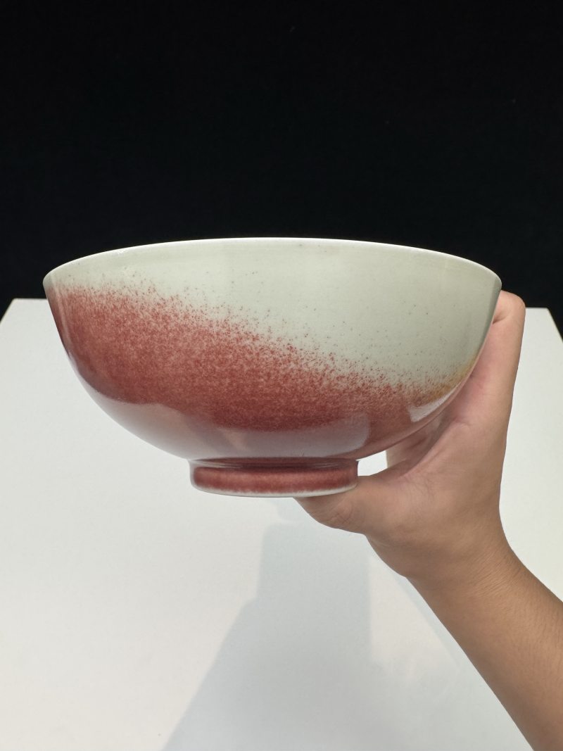 清乾隆 豇豆红釉碗 - 图7
