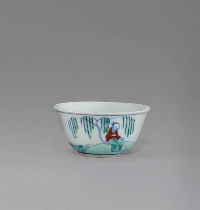 中國 清康熙/雍正 鬥彩高士圖小盃  CHINA, KANGXI-YONGZHENG PERIOD (1662-1735) - 图1
