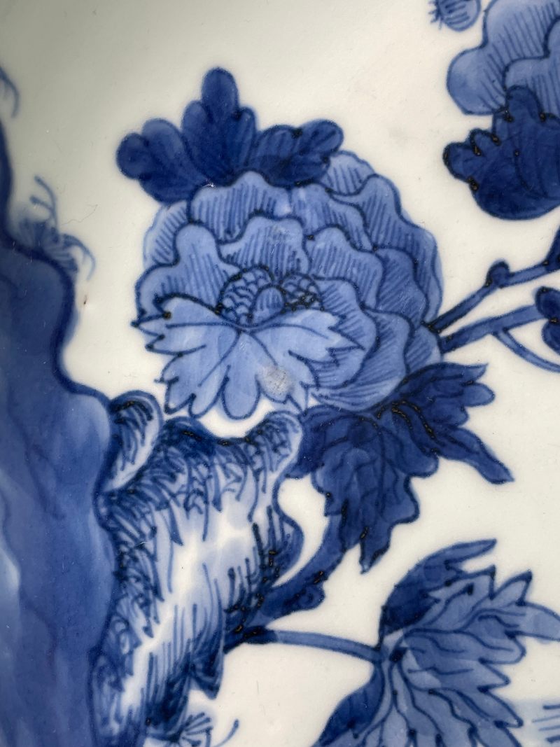 清乾隆 青花花富贵长春图盘 - 图9