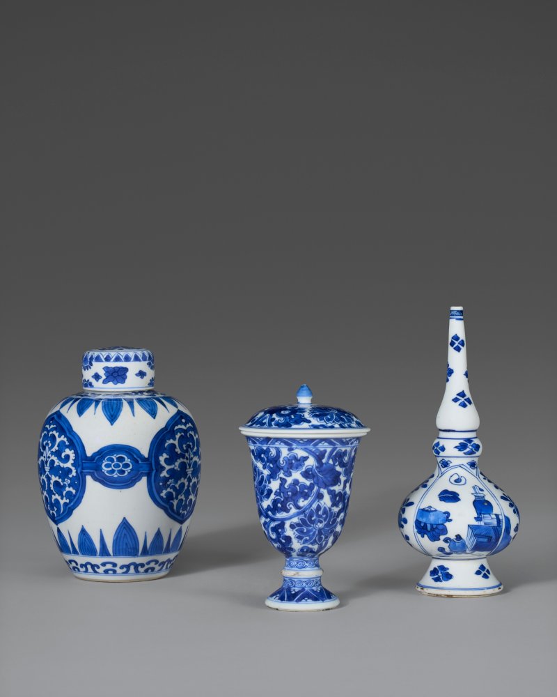 中國 清康熙 青花瓷器三件  CHINA, KANGXI PERIOD (1662-1722) - 图2