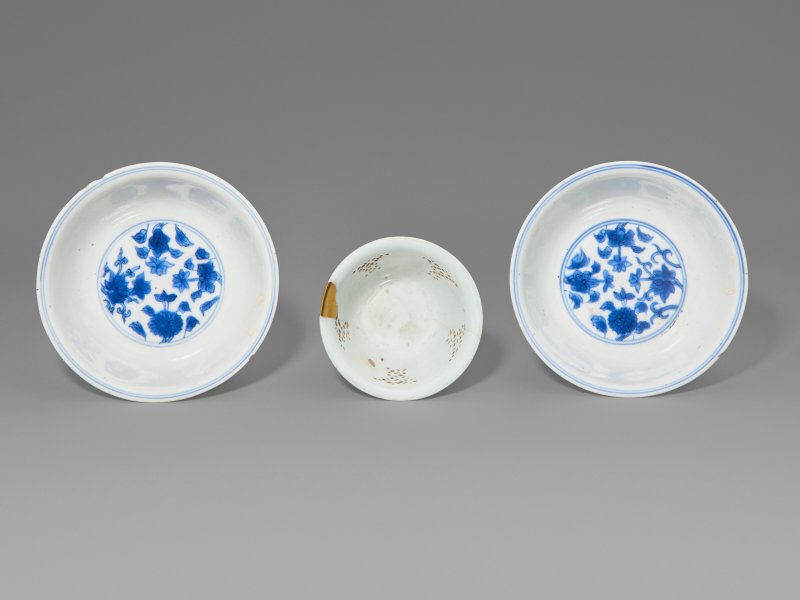 中國 十七/十八世紀 青花器三件  CHINA, 17TH-18TH CENTURY - 图2