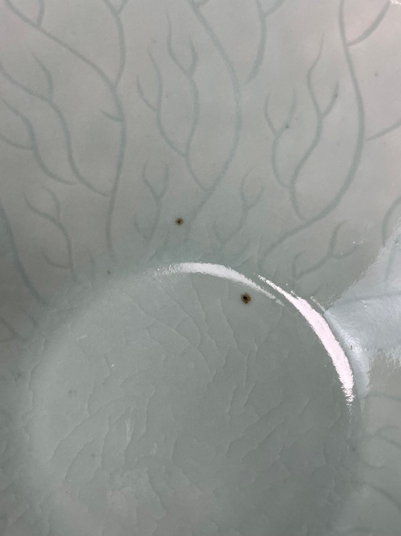 清晚期 粉青釉荷叶纹斗笠碗 - 图7