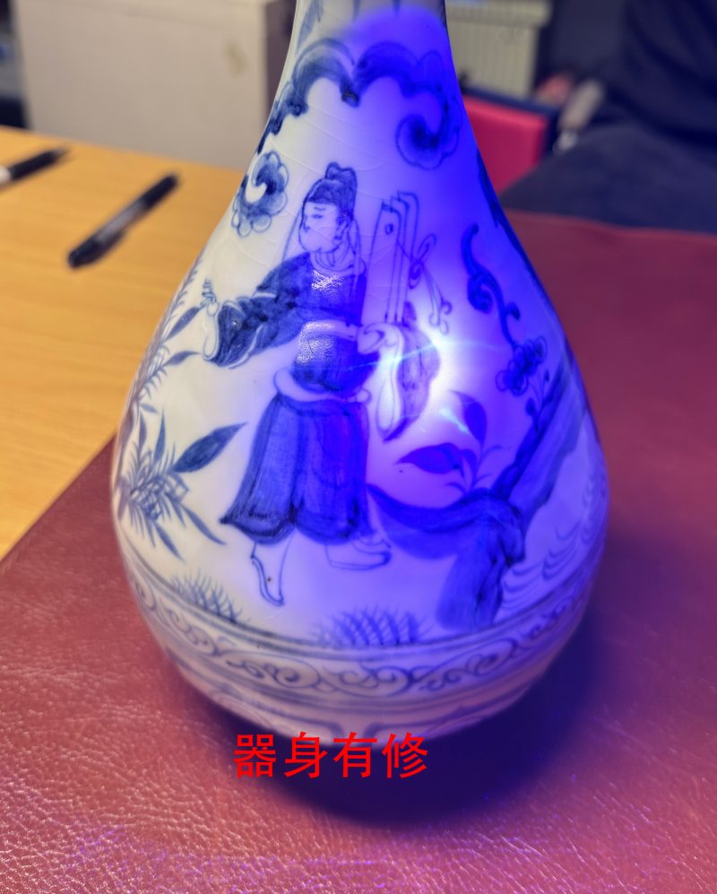 元 青花人物故事图玉壶春瓶 - 图12