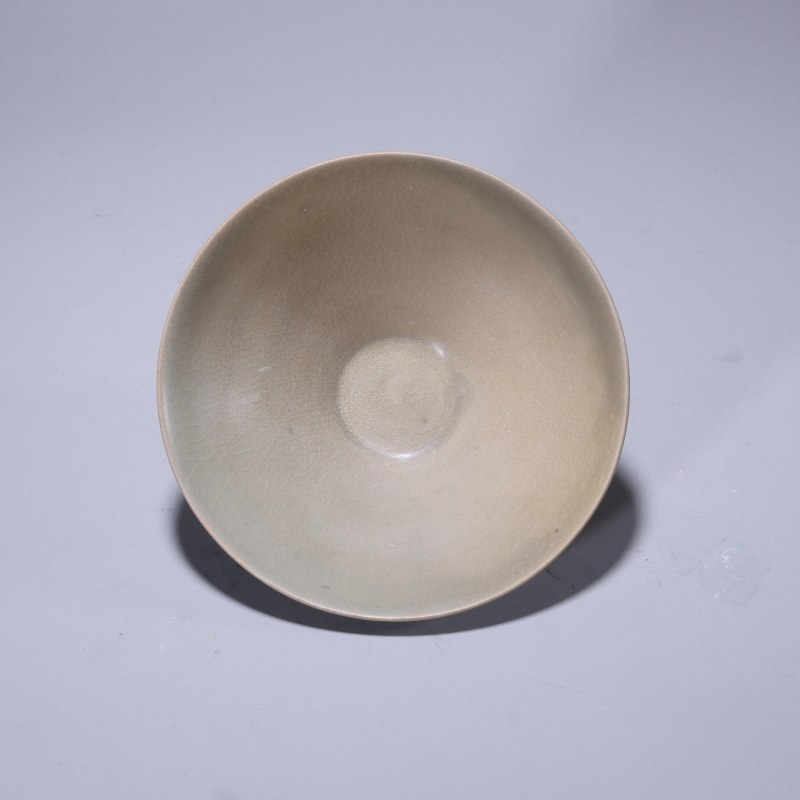 明代 青釉斗笠盏