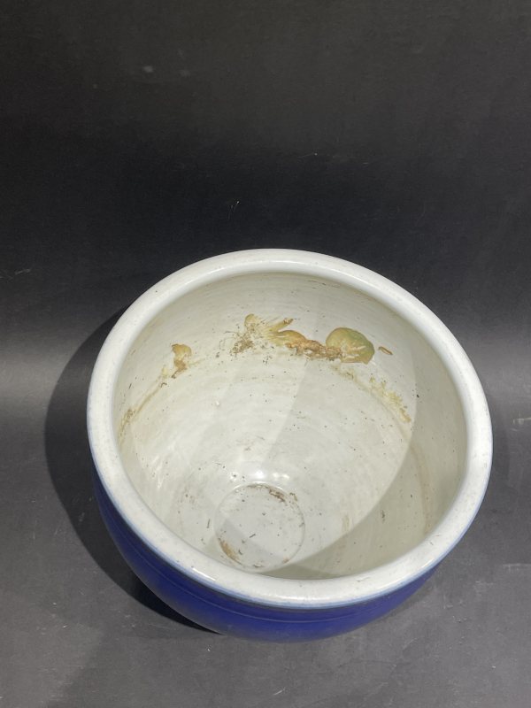 霁蓝釉小卷缸 - 图5