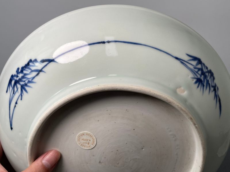 清乾隆 青花花富贵长春图盘 - 图12