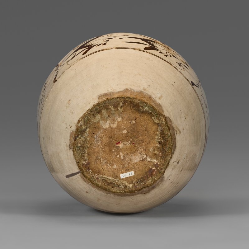 中國 元 磁州窯黑花草紋大罐  CHINA, YUAN DYNASTY (1279-1368) - 图4