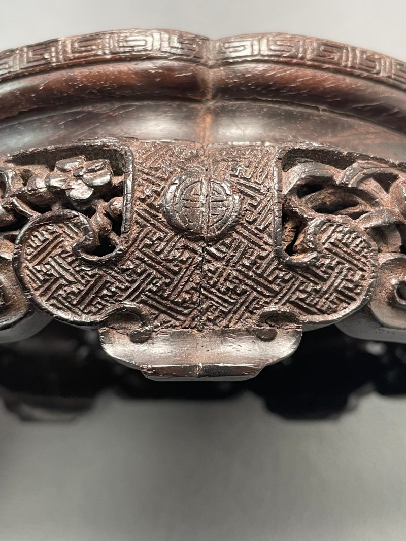 清 红木宫廷工底座 - 图15