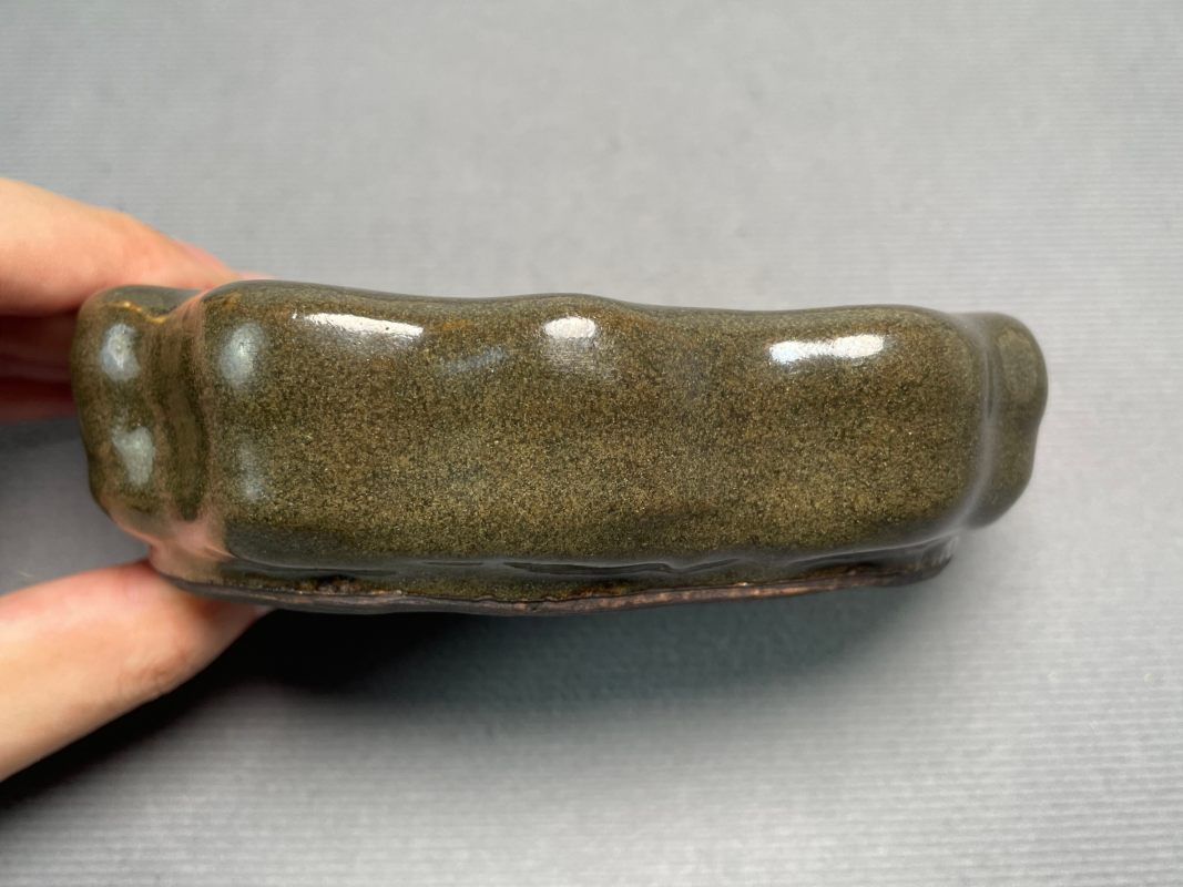 清乾隆 茶叶末釉灵芝形洗 - 图5