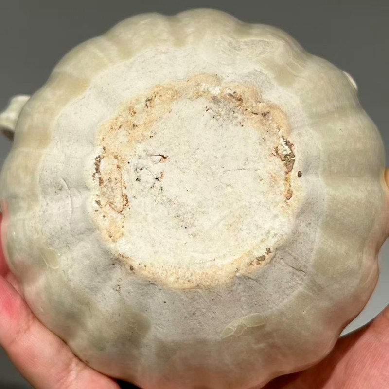 明代 白釉印花执壶 - 图10