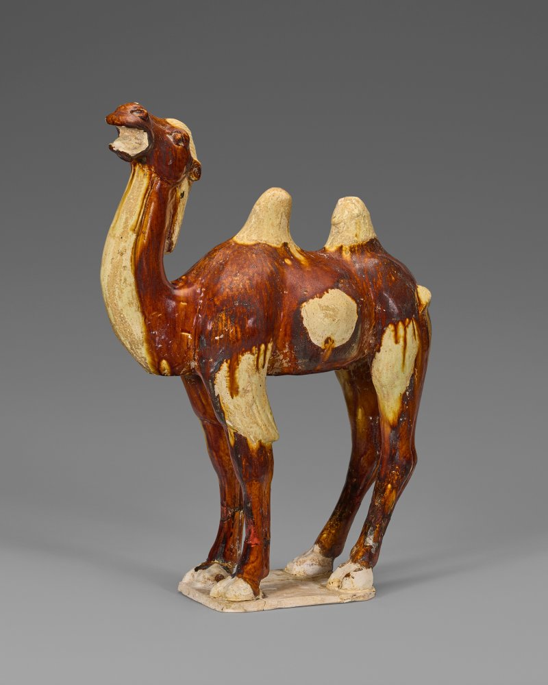 中國 唐 赭釉駱駝  CHINA, TANG DYNASTY (AD 618-907) - 图2