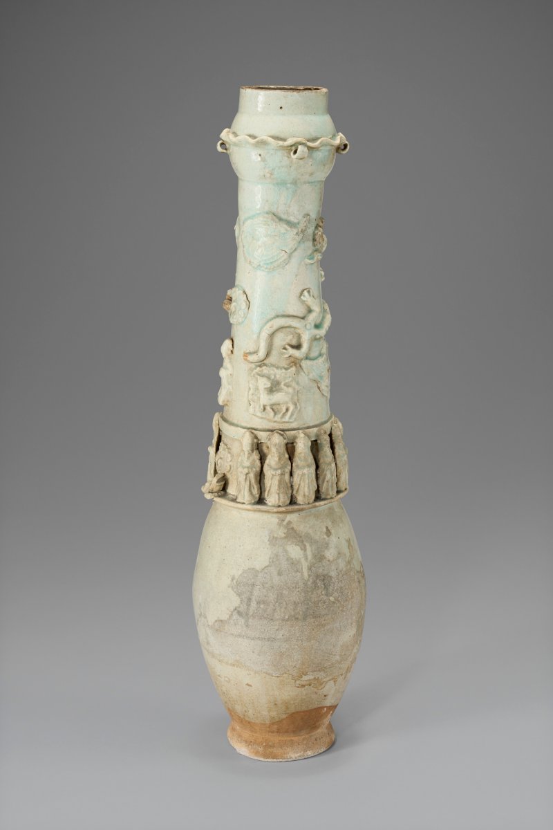 中國 南宋/元 青白釉堆塑穀倉罐  CHINA, SOUTHERN SONG-YUAN DYNASTY (1127-1368) - 图4