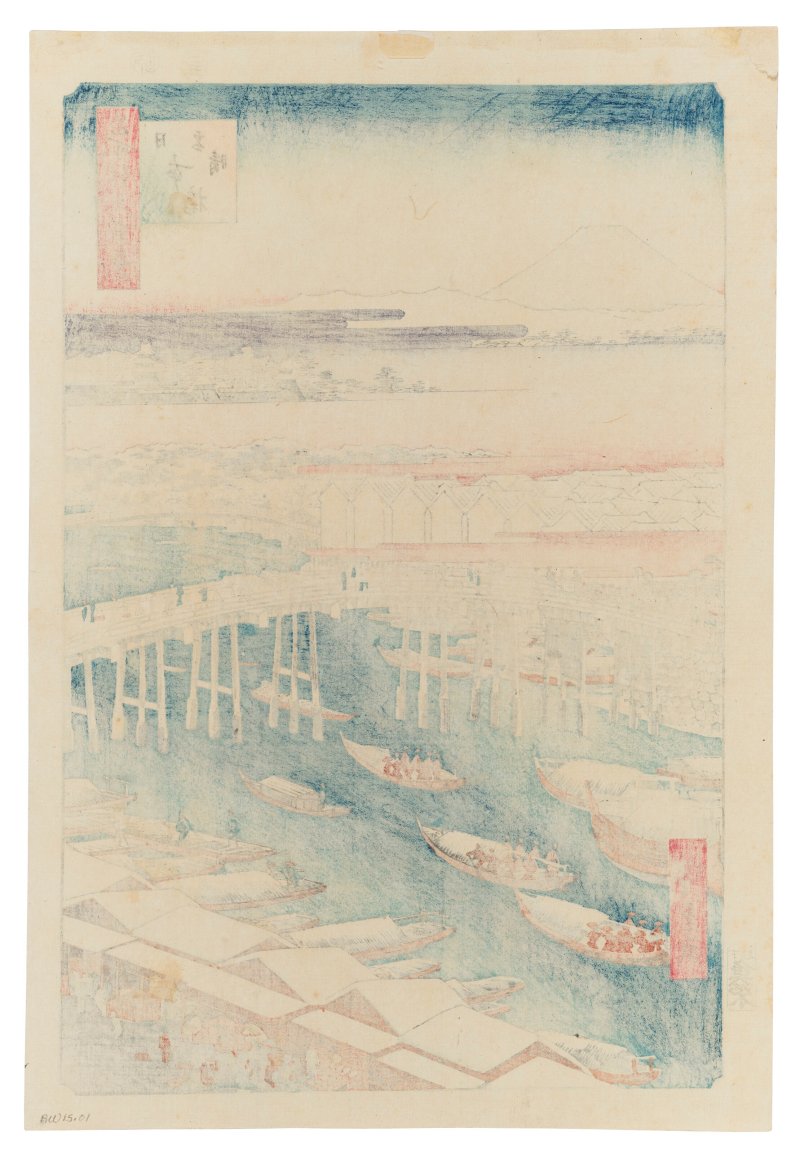 UTAGAWA HIROSHIGE (1797-1858)  Nihonbashi yukibare (Clear weather after snow at Nihonbash Bridge) - 图2