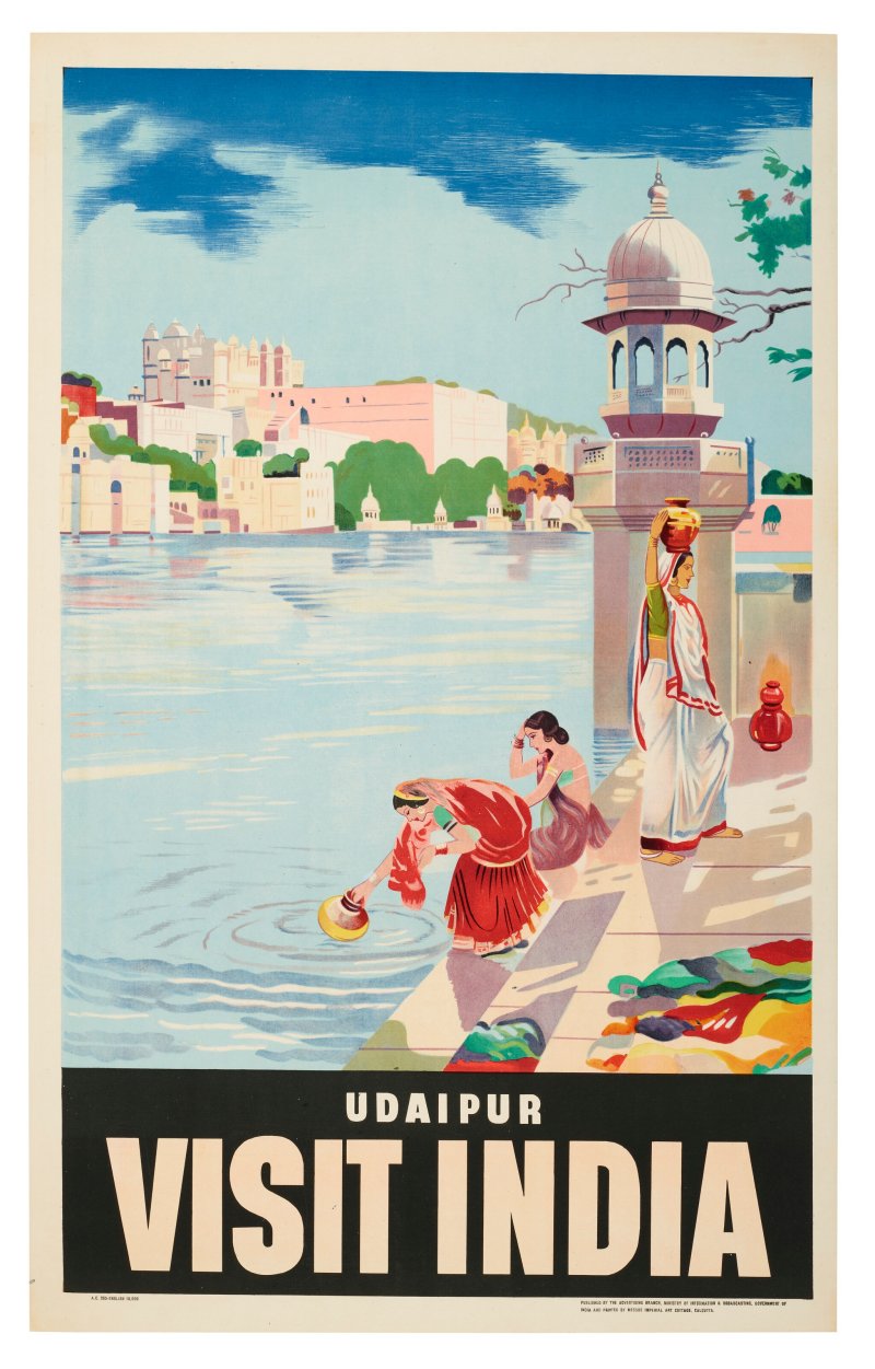A GROUP OF THREE INDIA TRAVEL POSTERS  INDIA, 20TH CENTURY - 图2