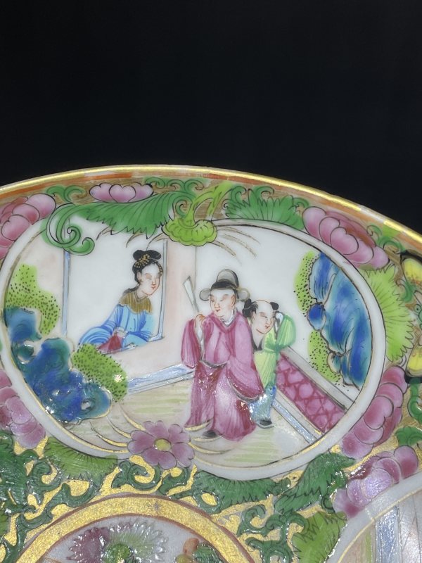 清晚期 广彩人物纹盘 - 图5