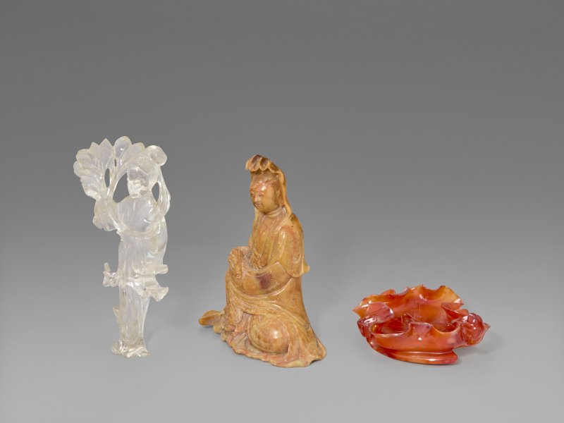中國 清或以後 擺件三件  CHINA, QING DYNASTY OR LATER - 图2