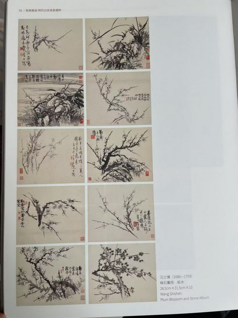 1721年作 墨梅册（十开） - 图3
