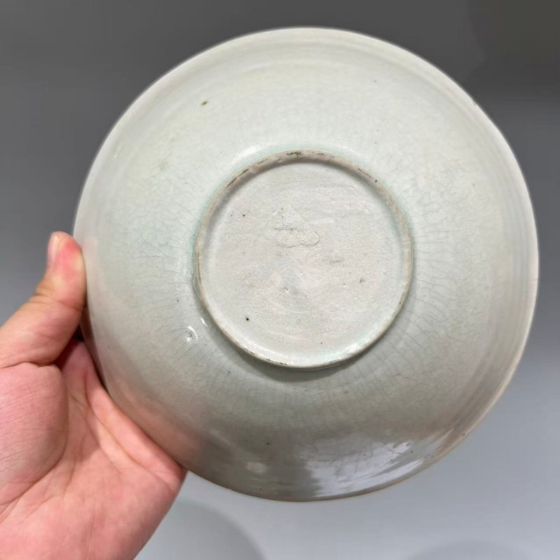明代 青白釉双鱼纹碗 - 图7