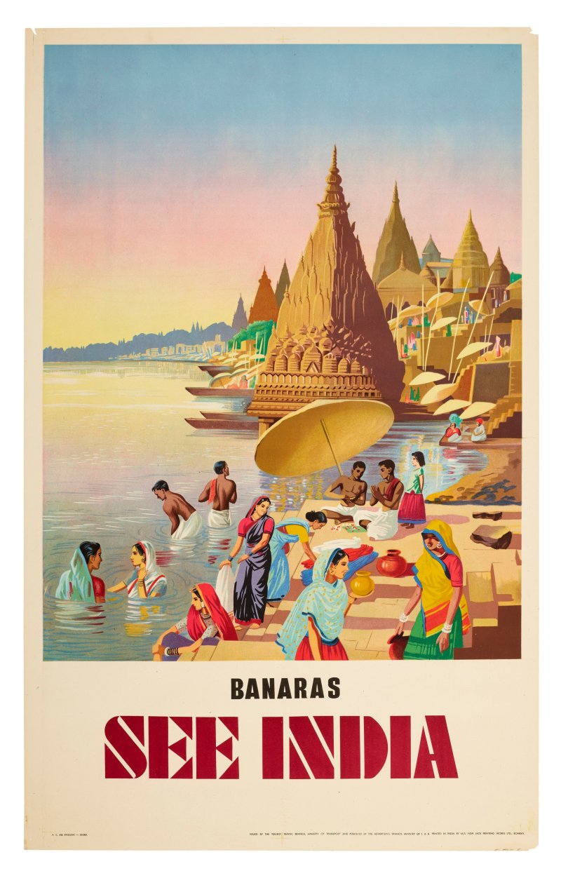 A GROUP OF THREE INDIA TRAVEL POSTERS  INDIA, 20TH CENTURY - 图3