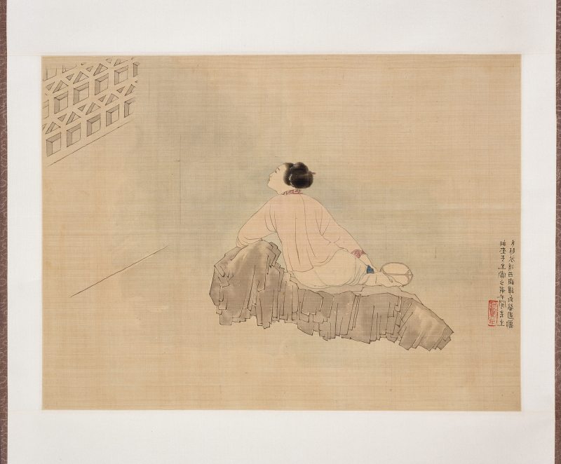 1930年作 数流萤过墙