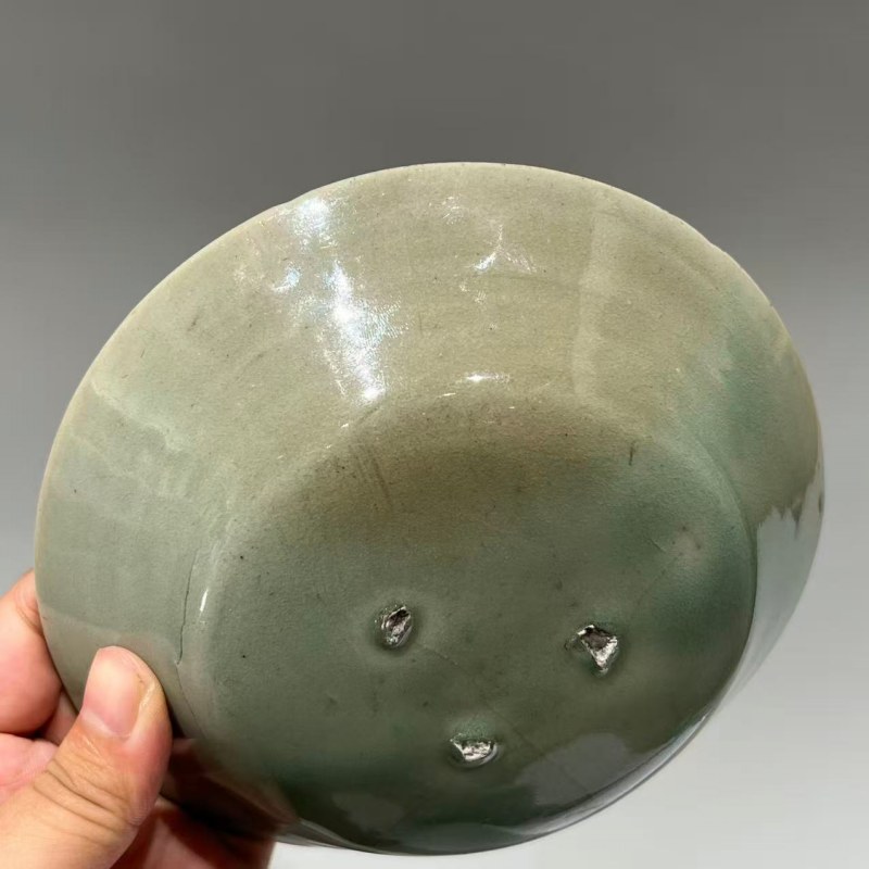 明代 青釉印花盘 - 图9