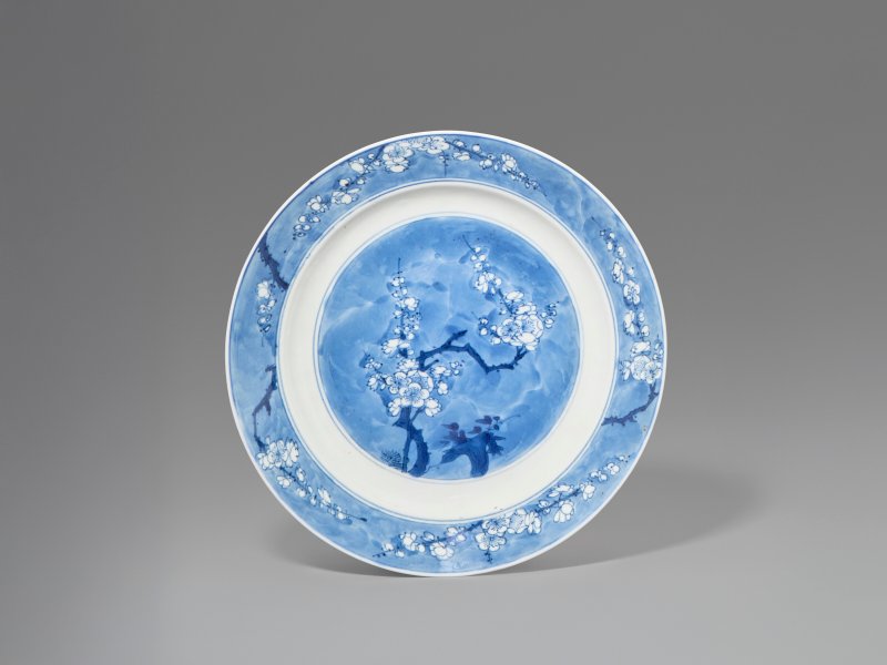 中國 清康熙 青花梅紋盤  CHINA, KANGXI PERIOD (1662-1722) - 图1